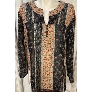 Zanzea Collection Cotton Pullover Tunic Top Womens Size XXXL Black Beige Orange